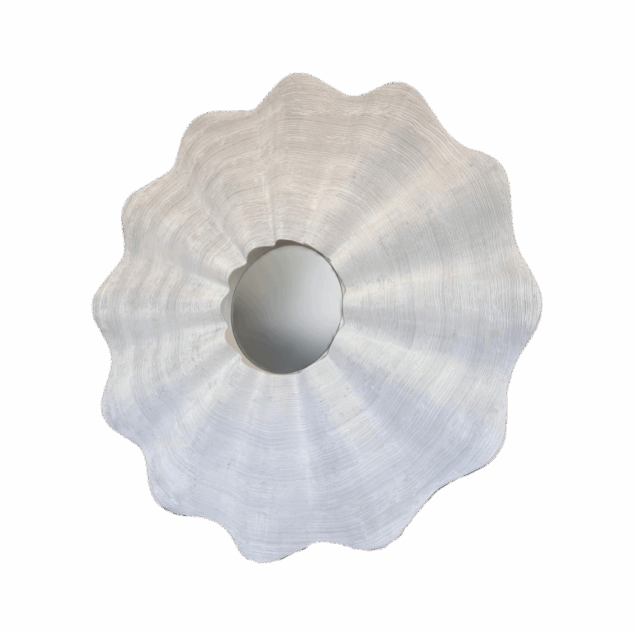 Espejo Clamshell Blanco